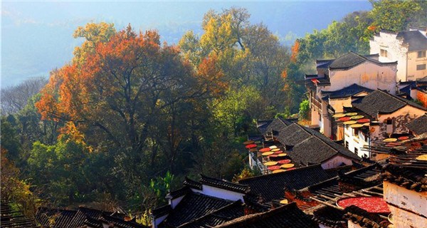 Scenery of ancient village in Wuyuan County