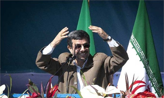 Iranian President Mohmoud Ahmadinejad speaks at the 33th anniversary of Islamic Revolution victory at the Azadi Square in Tehran, the capital of Iran on February 11, 2012. Photo: Xinhua