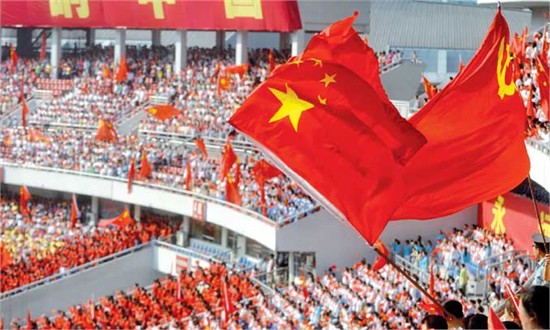 Tens of thousands of people participate in a red song gala in Chongqing on June 29 to celebrate the 90th anniversary of the Communist Party of China. Photo provided by CFP to Global Times.