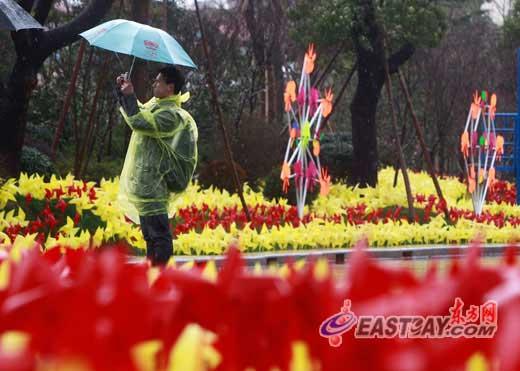 The 40-day event displays some 300,000 pin-wheels prepared by the park's employees over the past 3 months. (Photo: cctv.com)