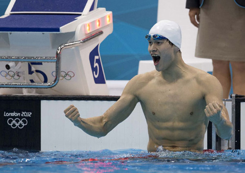 Chinas Sun Yang won the 400m freestyle at the London Olympics on Saturday in London.