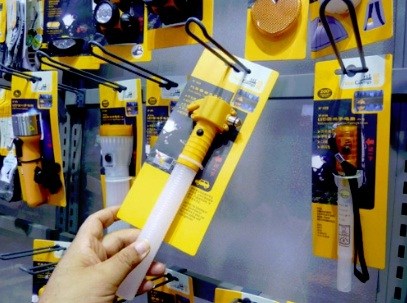 Survival tools on display at an outdoor products expo in Nanjing, Jiangsu province, last month. Wang Luxian / for China Daily