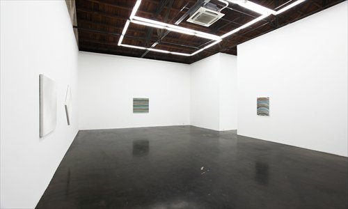 Xie Molin's solo exhibition features the artist's latest abstract paintings. Photo: Courtesy of Beijing Commune 