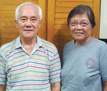 Fung Chi-chung and Wong Fai-fai at their home. Rebecca Lo / for China Daily