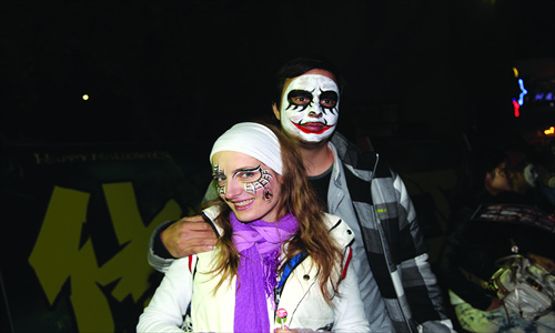 Face painting, actors in scary costumes and spooky rides made for a terrifying Halloween. Photos: Courtesy of Happy Valley 