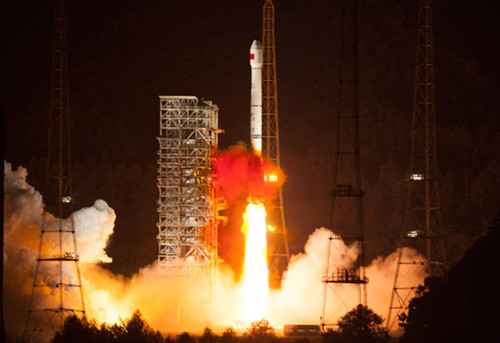 China successfully launches its 16th satellite for the Beidou system, a global navigation and positioning network, into space on Oct 25 from the Xichang Satellite Launch Center in Southwest China's Sichuan province. Liu Chan / Xinhua 