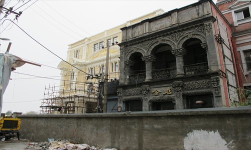 Historic former department store Beijing Quanyechang pictured Saturday. The store is at the center of a new commercial project in the Dashilan area, Dongcheng district. Photo: Courtesy of Cui Jinze 