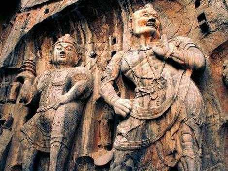 Longmen Grottoes in the central China's city of Luoyang