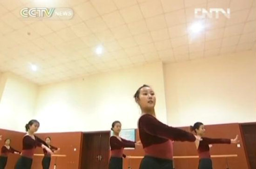 Jin Shaoli has been studying dance at Aba Teachers College for three years.