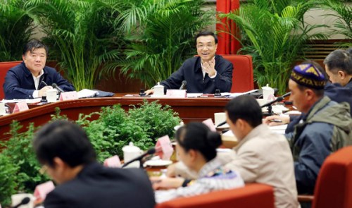 Chinese Vice Premier Li Keqiang, who is also a member of the Standing Committee of the Political Bureau of the Communist Party of China (CPC) Central Committee and head of the State Council's leading group on health care system reform, addresses the twelfth plenary session of the leading group in Beijing, capital of China, Jan. 5, 2013. (Xinhua/Yao Dawei) 