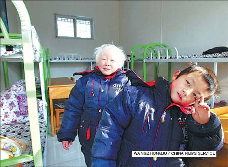 Children from Yuan Lihai's orphanage in Lankao county, Henan province, who have been moved to the county's rescue center.