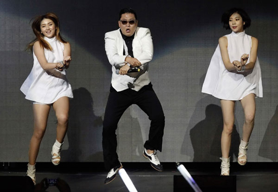 South Korean rapper Psy performs at KIIS FM's Jingle Ball concert in Los Angeles, California in this Dec 3, 2012 file photo. Psy's infectious viral hit song, Gangnam Style, made history on Dec 21, 2012 as the first ever video on YouTube to reach 1 billion views, adding yet another record to the song's juggernaut journey into mainstream pop. [Photo/Agencies]