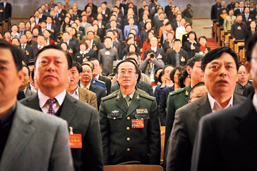 Members of the Beijing Committee of CPPCC at the opening of its annual plenary meeting on Monday. Air pollution and traffic congestion are likely to top the agenda when Beijing's lawmakers and political advisers gather this week. Kuang Linhua / China Daily