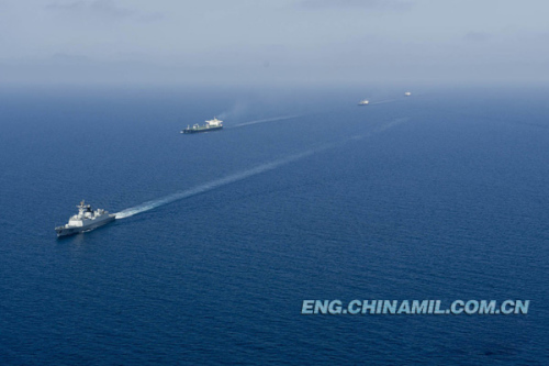 The Yantai guided missile frigate was delivered and commissioned to the Navy of the Chinese Peoples Liberation Army (PLA) in June 2011.It is 134 meters long, 16 meters wide and 35 meters high, with a maximum displacement of 4,000-odd tons. It undertakes such main tasks as anti-submarine, commanding, air defense, escorting and so on. (chinamil.com.cn/Zhang Qun and Hu Quanfu)