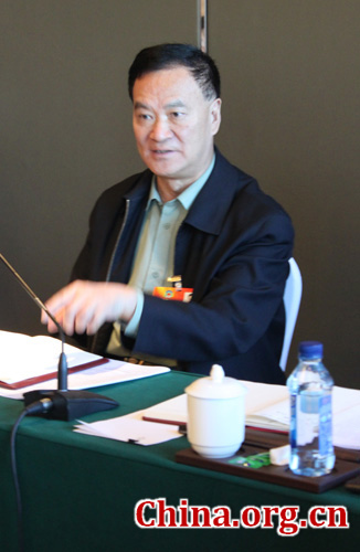 Qian Lihua, a CPPCC National Committee member and former director-general of the Foreign Affairs Office of the Ministry of National Defense. [Wang Wei/China.org.cn] 