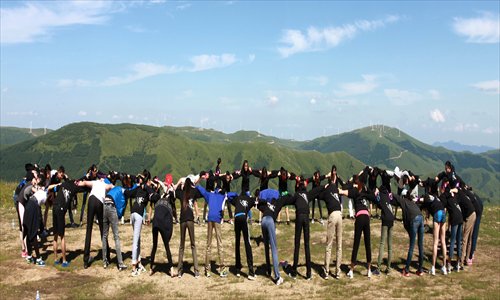 Young successors participate in a next-generation program activity hosted by UBS on July 17 in Zhangjiakou, Hebei Province. Photo: Courtesy of USB