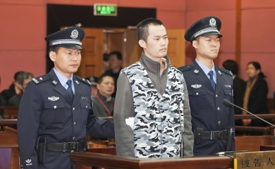 Lin Senhao stands trial at Shanghai No 2 Intermediate People's Court on charges of intentional homicide on Nov 27, 2013. [Photo/Xinhua]