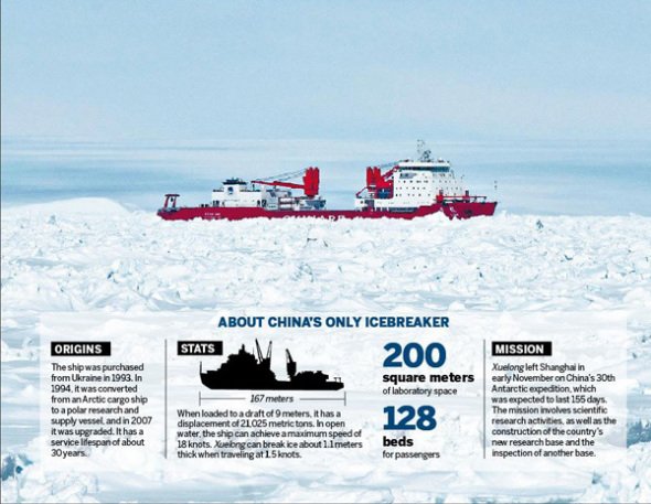 Jessica Fitzpatrick / Australian Antarctic Division (China Daily) 