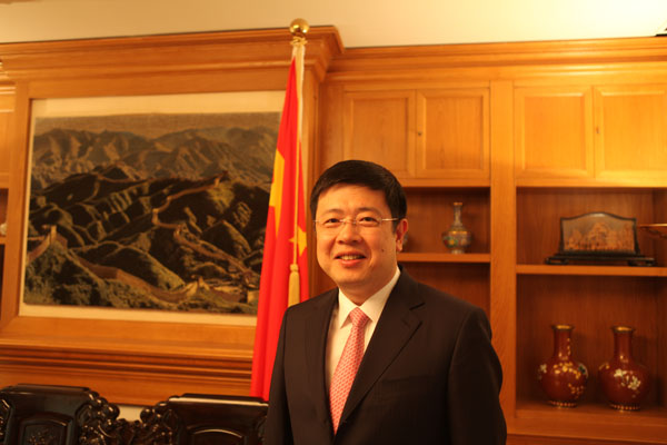 China's ambassador to Greece Zou Xiaoli [Photo by Fu Jing/chinadaily.com.cn]