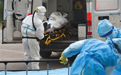 Beijing held a drill Thursday to prepare for the possibility of an Ebola outbreak.