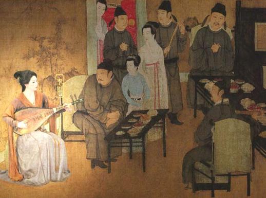 Digitized images from the new smartphone app, Night Revels of Han Xizai.  