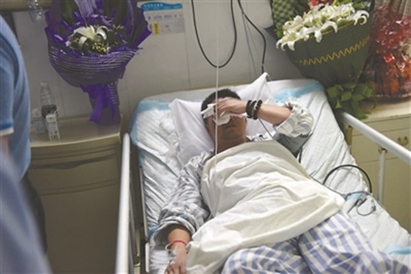 Zhang Hui, survivor (Photo/Xinhua)