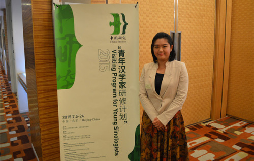 Thai Sinologist Panthipa Asavatheputhai in Beijing, July 7, 2015. (Photo by Jiang Wanjuan/chinadaily.com.cn)