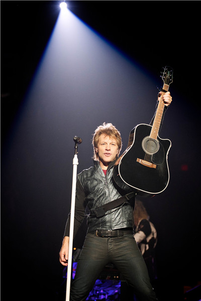 Jon Bon Jovi says his group has been getting to know China. (Photo provided to China Daily)