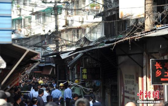 An explosion rips through a restaurant in east China's Anhui Province on Saturday. (Photo/Chinanews.com)