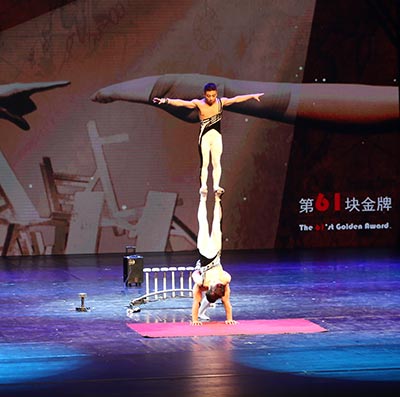 Acrobatic performance. (Photo provided to China Daily)