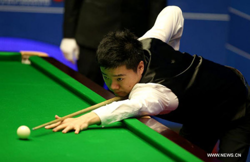 file photo of Ding Junhui. (Photo/Xinhua)