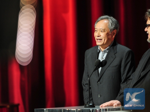 Two-time best director Ang Lee at the 88th Academy Awards in Hollywood, California, Feb. 28, 2016.