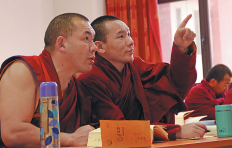 Students attend a Mandarin lesson. Xu Wei / China Daily