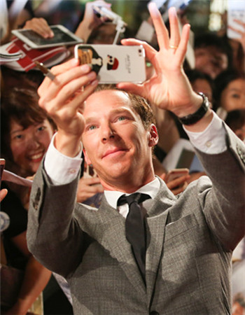 Benedict Cumberbatch at an event in Shanghai promoting Doctor Strange, in which he plays the protagonist. (Photo provided to CHINA DAILY)