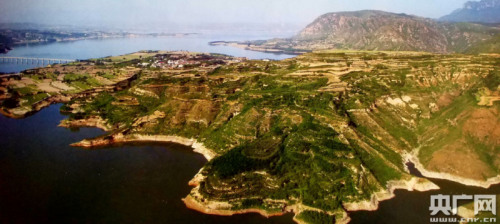 Photo shows the Eosimiid fossil site in Mianchi County of central China's Henan Province. 