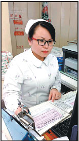 Luo Fuyu at the Nanjing Maternity and Child Health Care Hospital.