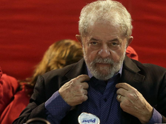 File photo taken on May 5, 2017 shows Luiz Inacio Lula da Silva attending the Workers Party's Congress opening ceremony in Sao Paulo, Brazil. (Xinhua/Rahel Patrasso)