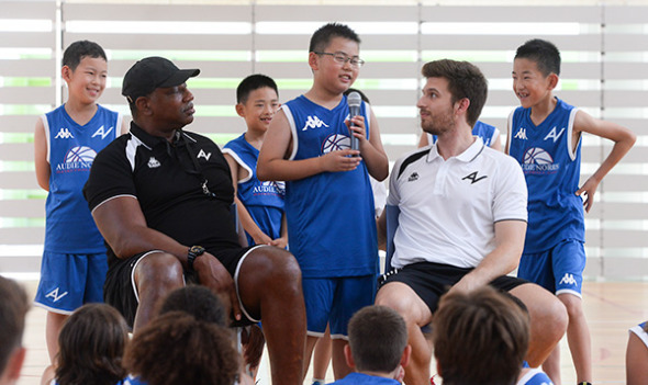 Qin Chen gives his opinions on how children are trained at basketball clubs in China. Provided to China Daily