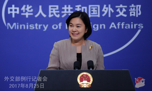 Chinese Foreign Ministry spokesperson Hua Chunying (Photo source: fmprc.gov.cn)