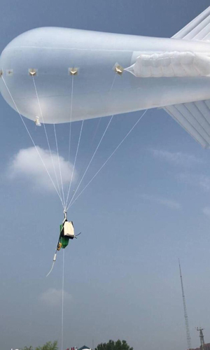 The high-tech balloon developed by the CAS Institute of Atmospheric Physics. China Daily