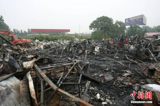 A private nursing home in central China's Henan Province was burnt to ashes. (File photo/China News Service)