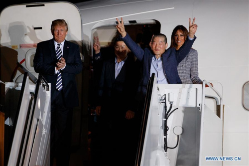Three detainees freed as Trump-Kim summit set