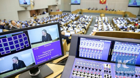 This photo shows a plenary session being held at the State Duma, Russia's lower house of parliament, in Moscow, Russia on May 17, 2018. (Photo by State Duma)