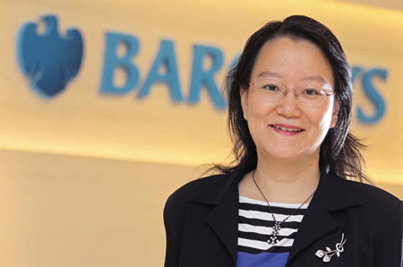 May Yan, director and head of China banks' research for Barclays in Hong Kong. [Photo/China Daily] 