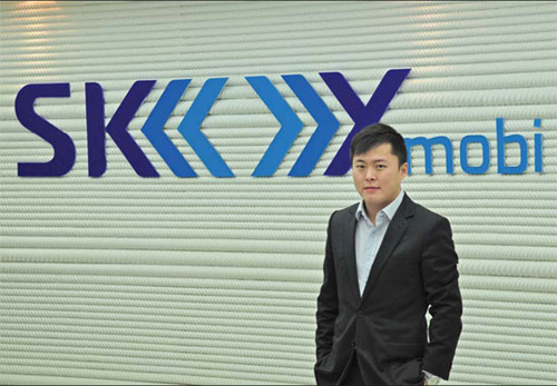 Carl Yeung projects that mobile penetration will be 120 percent in the Chinese mainland, which is good for Sky-mobi's mobile apps business. [Photo/China Daily] 