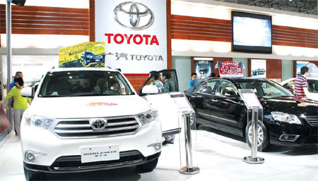 Toyota's recently announced recall of 1.4 million vehicles includes the Camry, Camry Hybrid, Yaris, Highlander, Vios, Corolla and RAV4 models. Wu Changqing / for China Daily