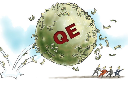 Quantitative easing is an unconventional monetary policy used by a country's central bank to stimulate its economy when standard monetary policy has become ineffective. The world's first and third most powerful economies  the US and Japan  are implementing QE policy but a senior Chinese economist warns that excessive money supply is like a tiger in a cage. Once it is released, the consequences will be severe, he said. [Provided to China Daily ]