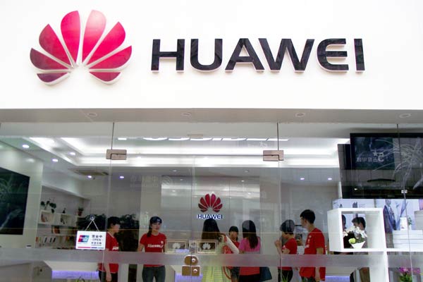 An outlet of Huawei in Nanjing, capital of Jiangsu province. ZHEN HUAI/CHINA DAILY  