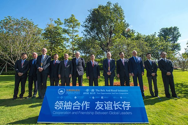 Former international leaders attended the 2015 Imperial Spring International Forum, which ended on Saturday in Guangzhou, the capital of Guangdong province. (Photo: chinadaily.com.cn/Qiu Quanlin)