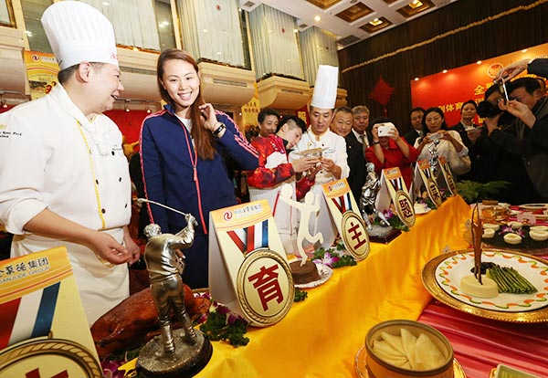 Restaurant Quanjude will feed China's athletes. (Photo by Jiang Dong/China Daily)